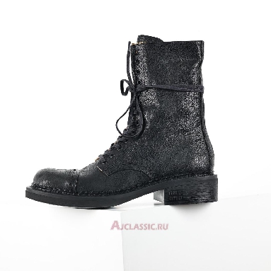 Buy Miu Miu Leather Laced Booties Black Black 5U316E_2KJ_F0002_F_G035 Quality Reps Replicas Shoes