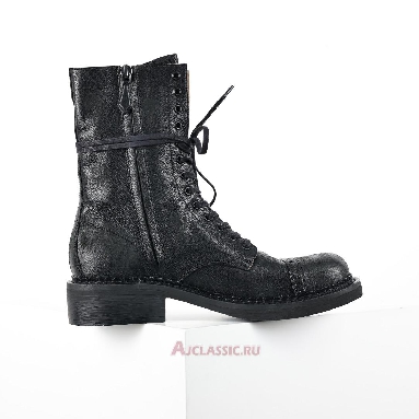 Buy Miu Miu Leather Laced Booties Black Black 5U316E_2KJ_F0002_F_G035 Quality Reps Replicas Shoes