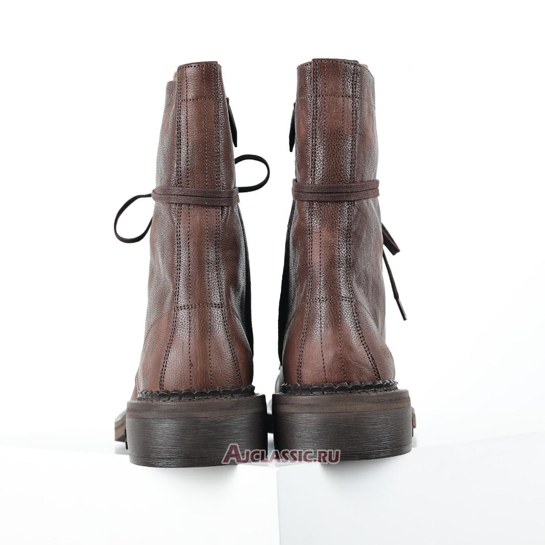 New Miu Miu Leather Laced Booties "Cocoa Brown" 5U316E_2KJ_F0324_F_G035 Shoes