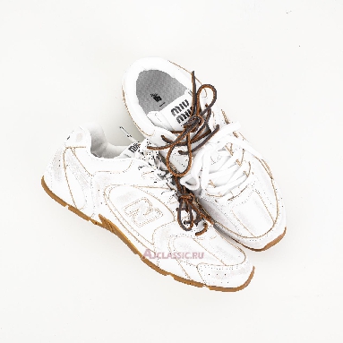 Buy New Balance x Miu Miu 530 SL Leather Sneaker White Gum White 5E165E_3F33_F0009_F_D005 Quality Reps Replicas Shoes