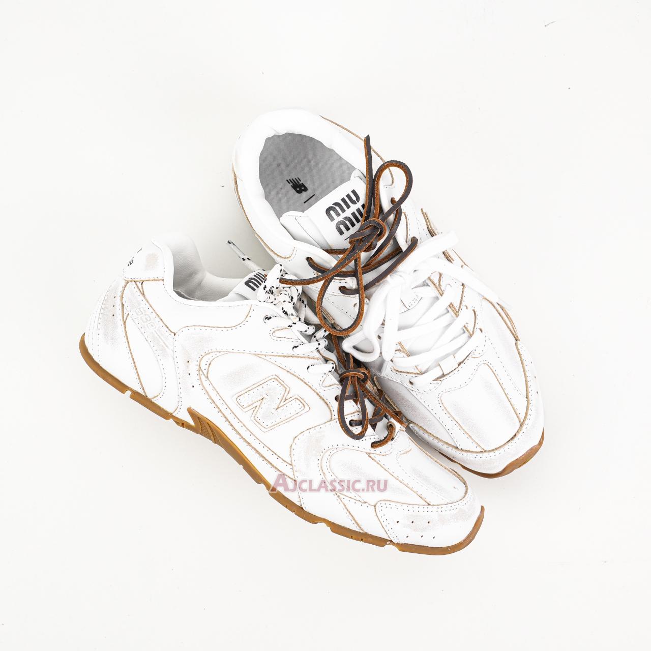New New Balance x Miu Miu 530 SL Leather Sneaker "White Gum" 5E165E_3F33_F0009_F_D005 Shoes