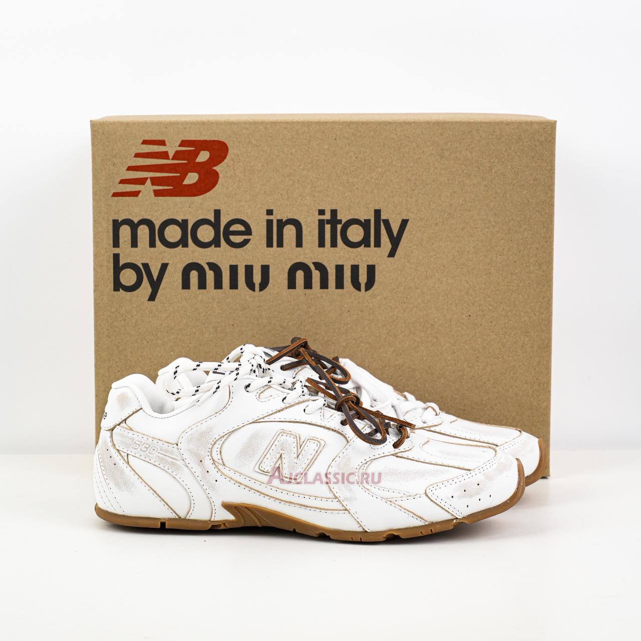 New New Balance x Miu Miu 530 SL Leather Sneaker "White Gum" 5E165E_3F33_F0009_F_D005 Shoes