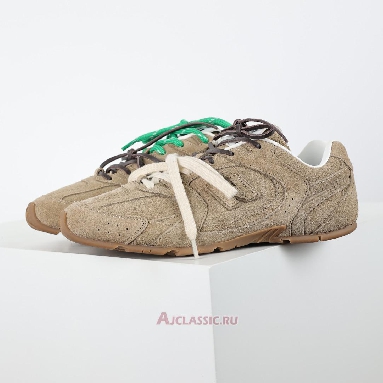 Buy New Balance x Miu Miu 530 SL Suede Ecru Khaki 5E165E-Z5O-F0379-F-D005 Quality Reps Replicas Shoes