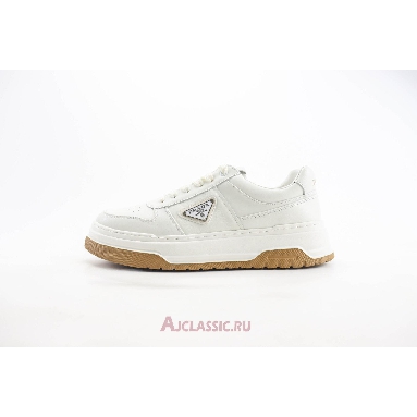 Buy Prada Downtown Leather Sneaker White Gum White 1E792M_3LQB_F0009_F_050-2 Quality Reps Replicas Shoes