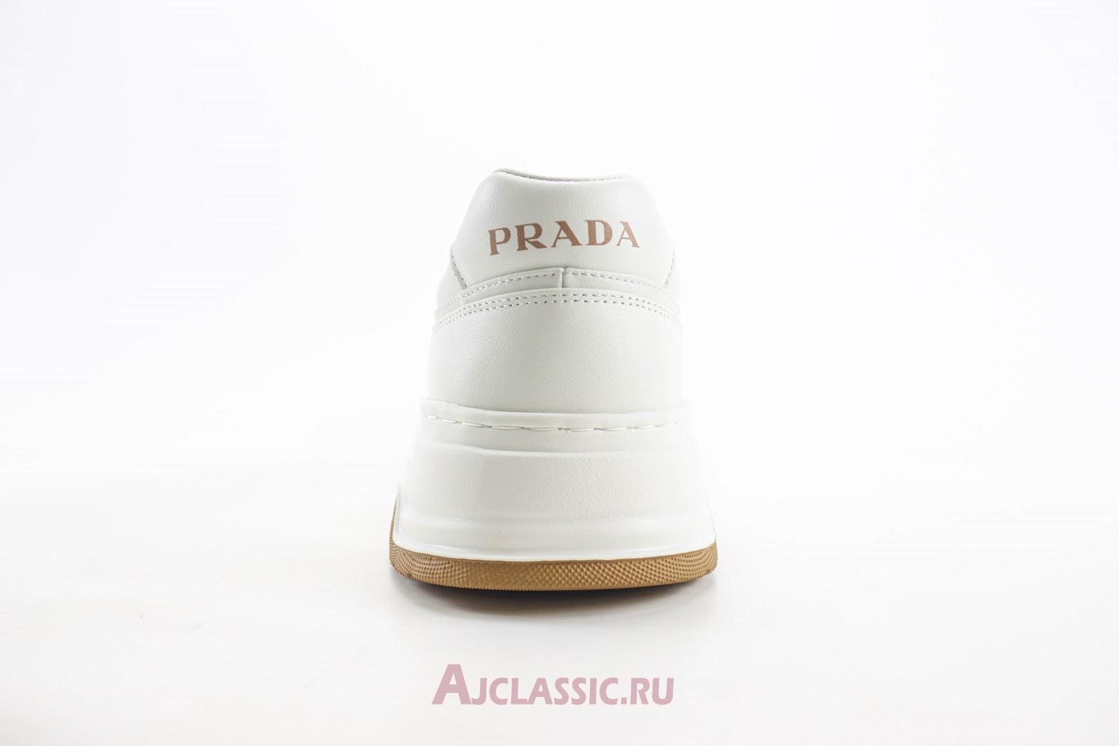New Prada Downtown Leather Sneaker "White Gum" 1E792M_3LQB_F0009_F_050-2 Shoes