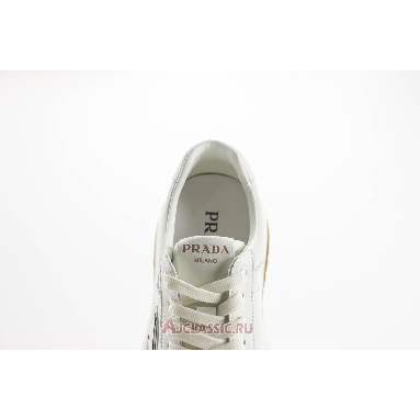 Buy Prada Downtown Leather Sneaker White Gum White 1E792M_3LQB_F0009_F_050-2 Quality Reps Replicas Shoes