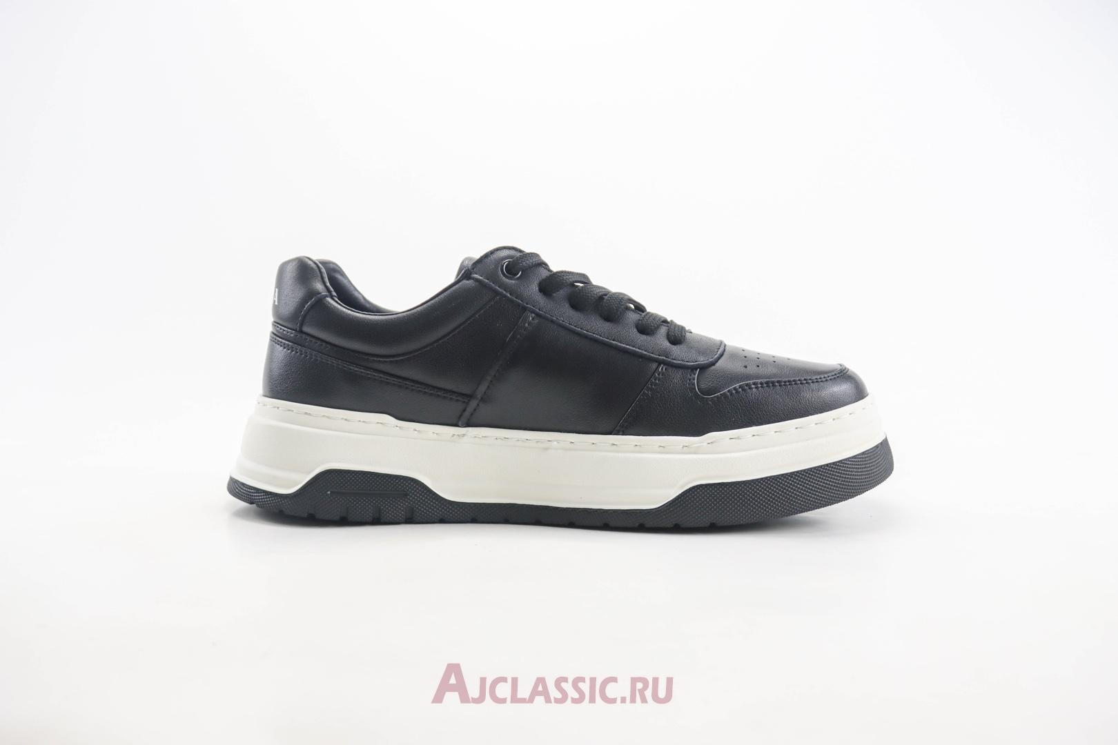 New Prada Downtown Leather Sneaker "Black White" 2EE364_3LQB_F0002_F_D001-2 Shoes