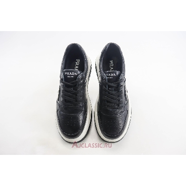 Buy Prada Downtown Leather Sneaker Black White Black 2EE364_3LQB_F0002_F_D001-2 Quality Reps Replicas Shoes