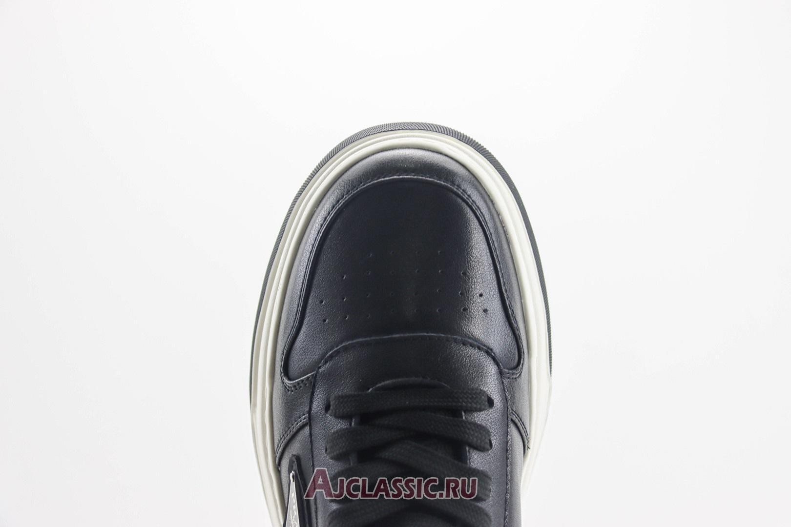 New Prada Downtown Leather Sneaker "Black White" 2EE364_3LQB_F0002_F_D001-2 Shoes