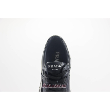 Buy Prada Downtown Leather Sneaker Black White Black 2EE364_3LQB_F0002_F_D001-2 Quality Reps Replicas Shoes
