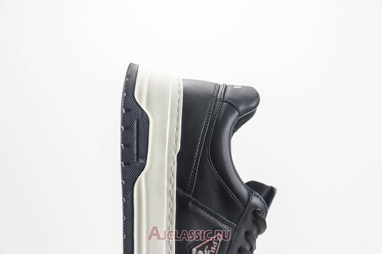 New Prada Downtown Leather Sneaker "Black White" 2EE364_3LQB_F0002_F_D001-2 Shoes