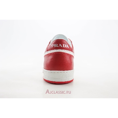 Buy Prada Downtown Leather Sneaker White Lacquer Red Red 2EE364_3LKG_F0O3N Quality Reps Replicas Shoes