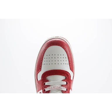 Buy Prada Downtown Leather Sneaker White Lacquer Red Red 2EE364_3LKG_F0O3N Quality Reps Replicas Shoes