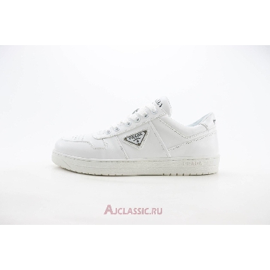 Buy Prada Downtown Leather Sneaker White White 2EE364_069_F0009 Quality Reps Replicas Shoes