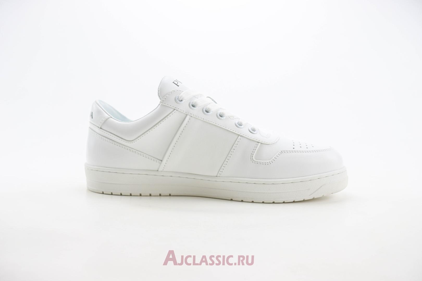 New Prada Downtown Leather Sneaker "White" 2EE364_069_F0009 Shoes