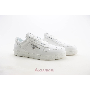 Buy Prada Downtown Leather Sneaker White White 2EE364_069_F0009 Quality Reps Replicas Shoes