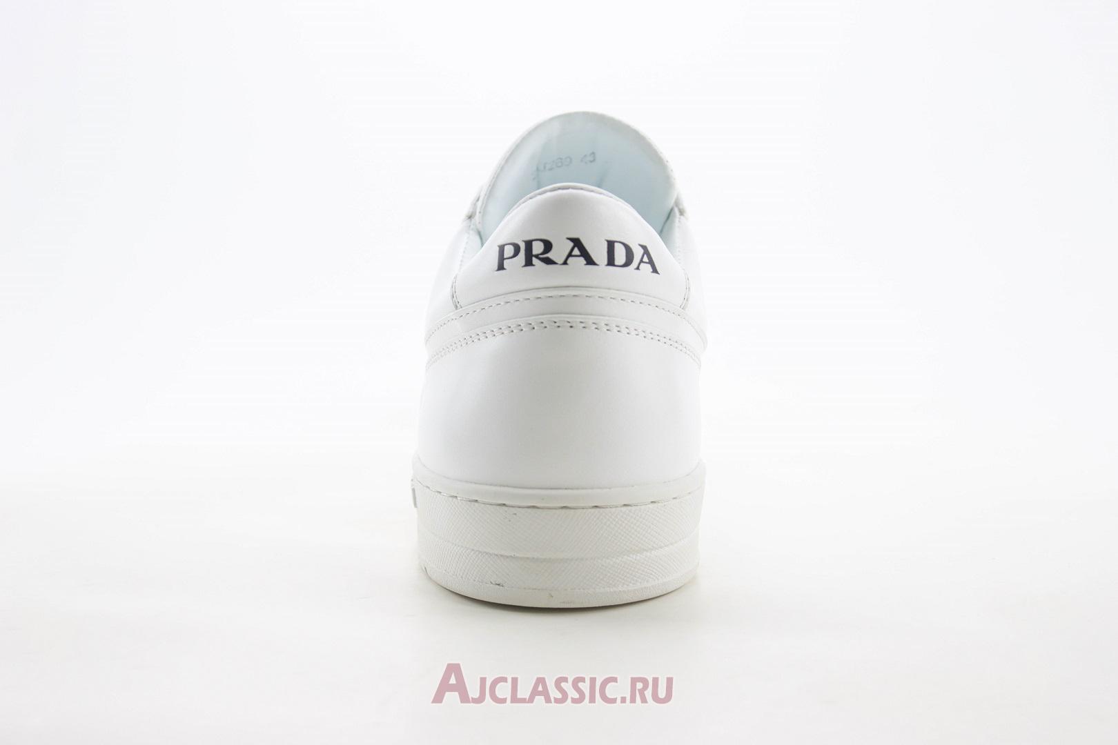 New Prada Downtown Leather Sneaker "White" 2EE364_069_F0009 Shoes