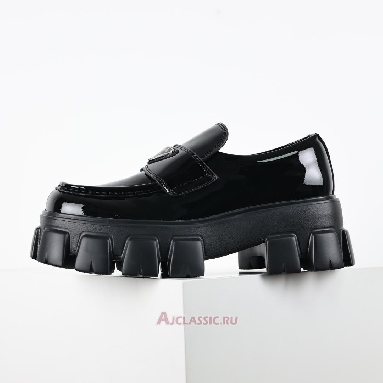 Buy Prada Monolith Patent Leather Loafers Black Black 1D649M_069_F0002_F_G055 Quality Reps Replicas Shoes