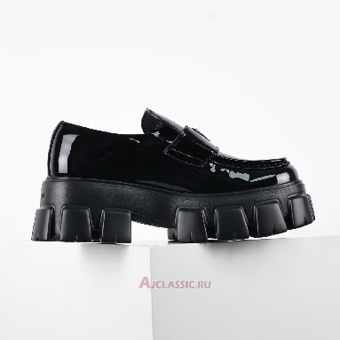Buy Prada Monolith Patent Leather Loafers Black Black 1D649M_069_F0002_F_G055 Quality Reps Replicas Shoes