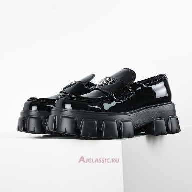 Buy Prada Monolith Patent Leather Loafers Black Black 1D649M_069_F0002_F_G055 Quality Reps Replicas Shoes