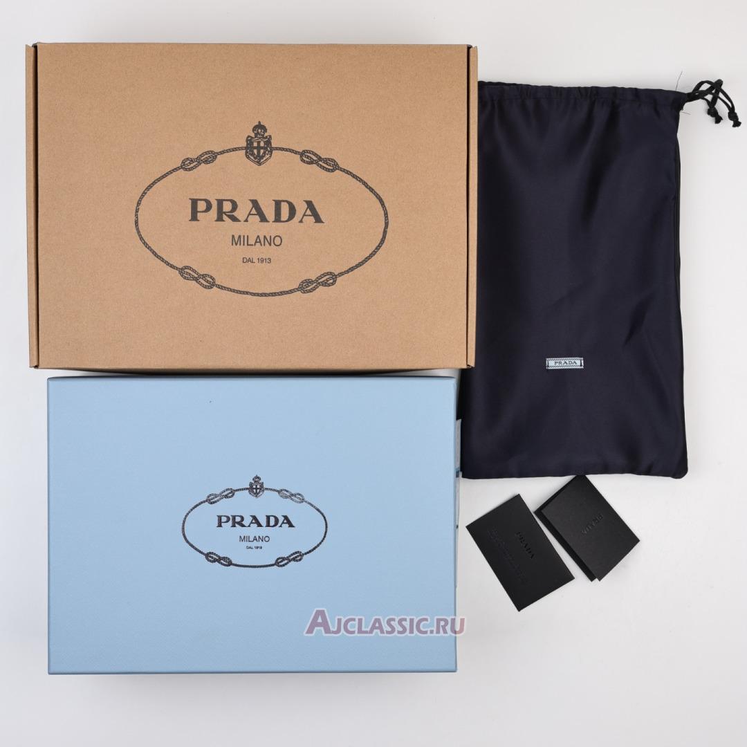 New Prada Chocolate Brushed Leather Loafers "Black" 2DE127_055_F0002 Shoes