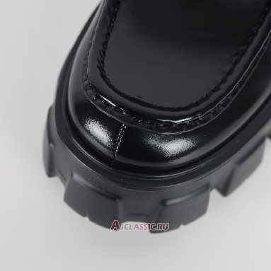 Buy Prada Brushed Leather Monolith Loafers Black Black 1D649M_B4L_F0002_F_G055 Quality Reps Replicas Shoes