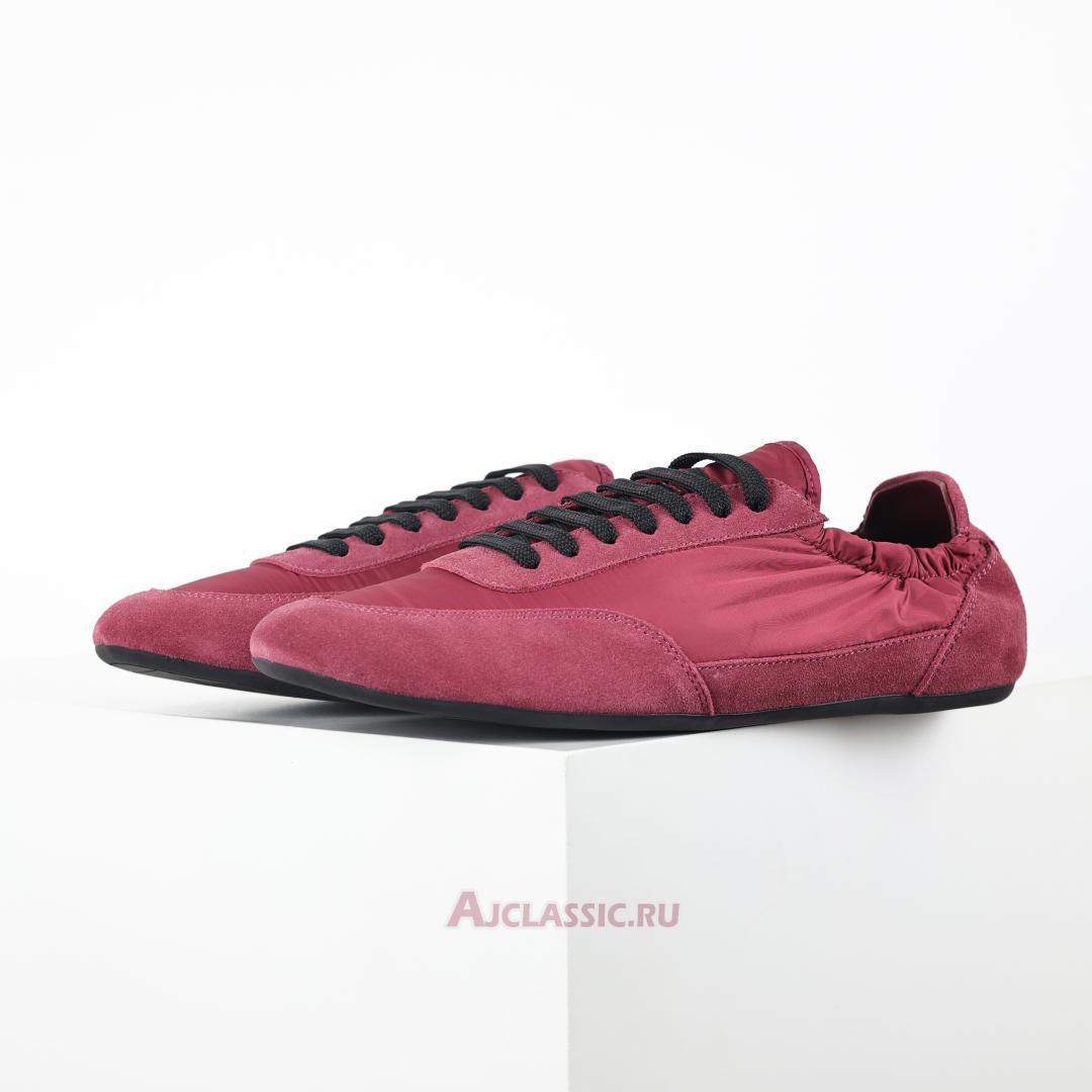New Prada Collapse Re-Nylon and Suede Sneakers "Burgundy" 1E959N_D7C_F0007_F_005-2 Shoes