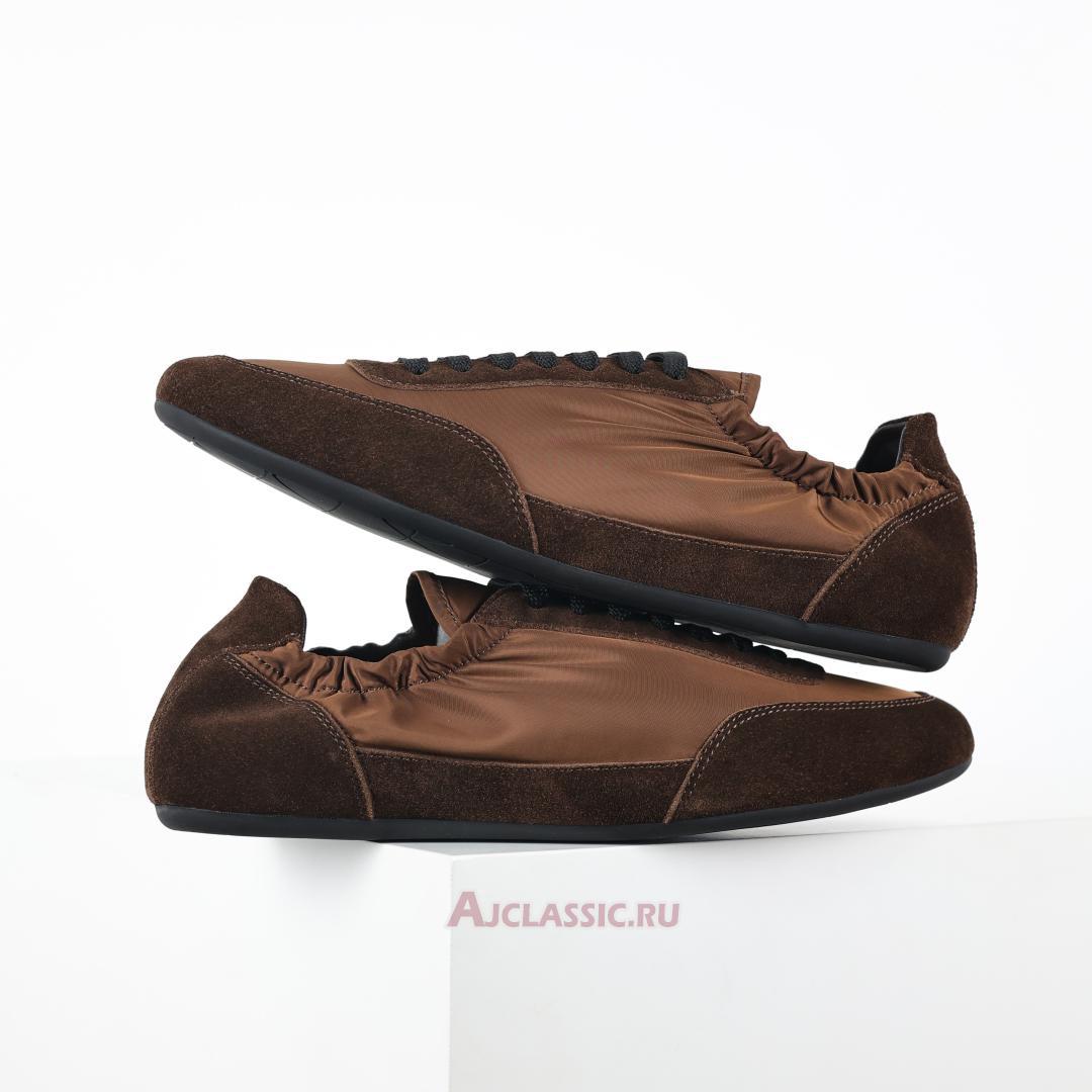 New Prada Collapse Re-Nylon and Suede Sneakers "Brown" 1E959N_D7C_F0BW5_F_005 Shoes
