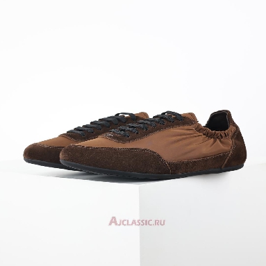 Buy Prada Collapse Re-Nylon and Suede Sneakers Brown Brown 1E959N_D7C_F0BW5_F_005 Quality Reps Replicas Shoes