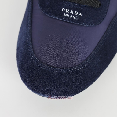 Buy Prada Collapse Re-Nylon and Suede Sneakers Navy Blue 1E959N_D7C_F0008_F_005 Quality Reps Replicas Shoes
