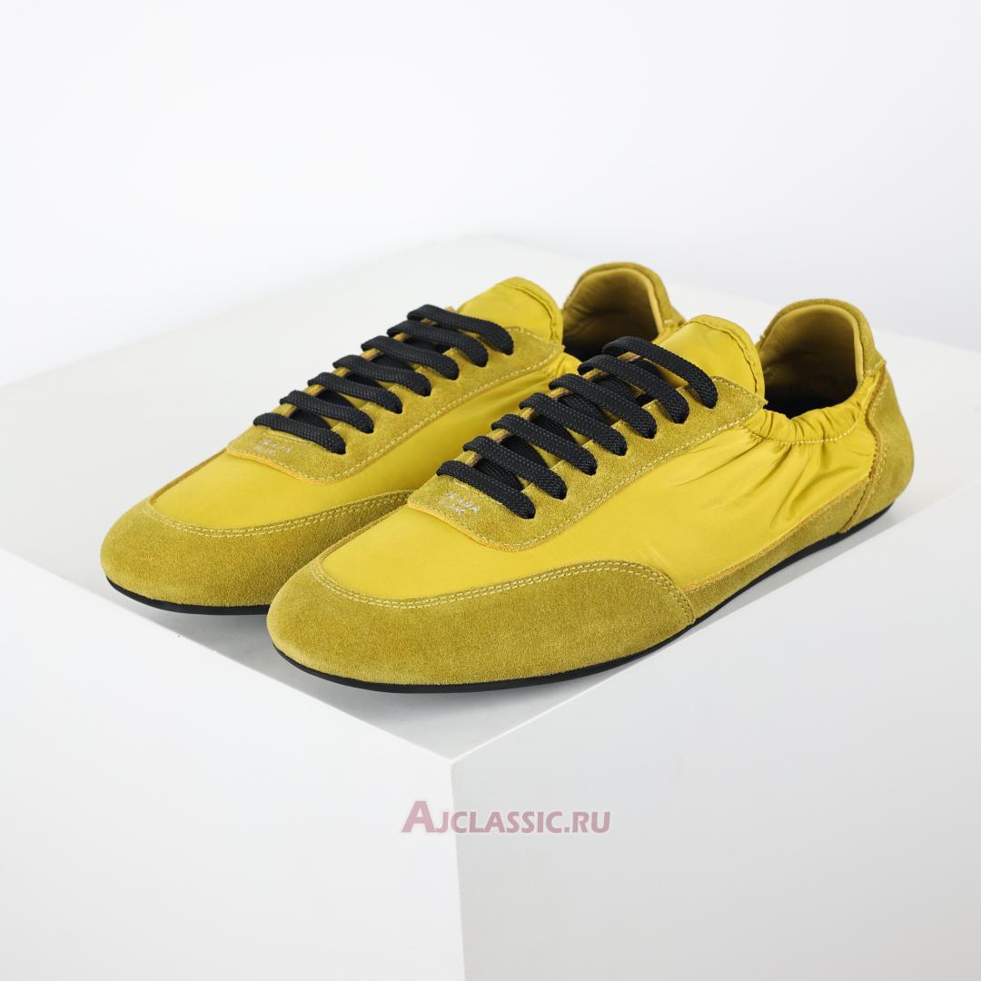 New Prada Collapse Re-Nylon and Suede Sneakers "Yellow" 2EG479_D7C_F0388_F_G001 Shoes