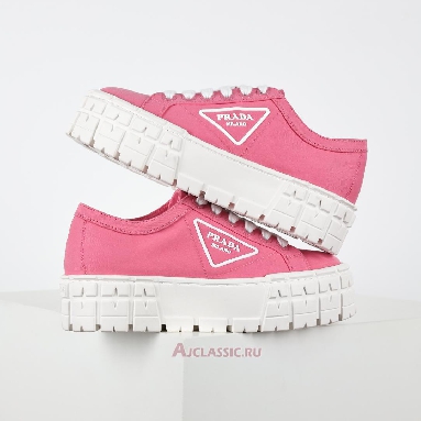 Buy Prada Gabardine Wheel Platform Sneakers Pink Pink 1E260M_3LFX_F0E18-2 Quality Reps Replicas Shoes