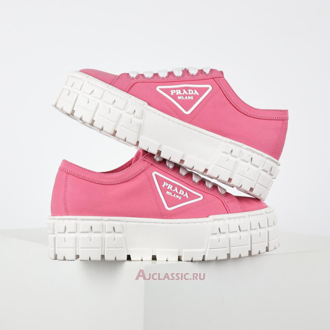 New Prada Gabardine Wheel Platform Sneakers "Pink" 1E260M_3LFX_F0E18-2 Shoes