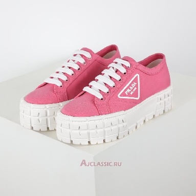 Buy Prada Gabardine Wheel Platform Sneakers Pink Pink 1E260M_3LFX_F0E18-2 Quality Reps Replicas Shoes