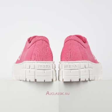 Buy Prada Gabardine Wheel Platform Sneakers Pink Pink 1E260M_3LFX_F0E18-2 Quality Reps Replicas Shoes