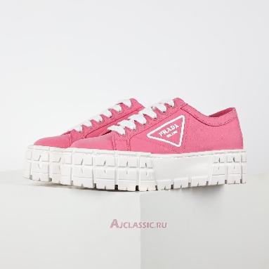 Buy Prada Gabardine Wheel Platform Sneakers Pink Pink 1E260M_3LFX_F0E18-2 Quality Reps Replicas Shoes