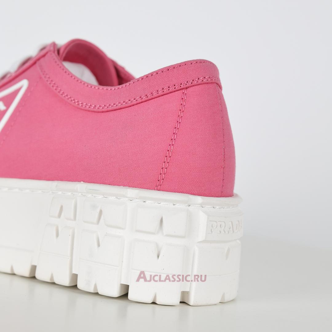 New Prada Gabardine Wheel Platform Sneakers "Pink" 1E260M_3LFX_F0E18-2 Shoes