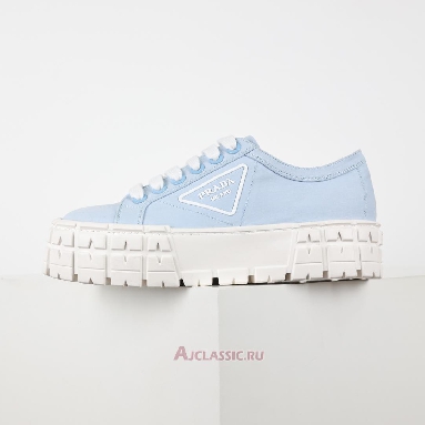 Buy Prada Gabardine Wheel Platform Sneakers Light Blue Blue 1E260M_3LFX_F0076 Quality Reps Replicas Shoes