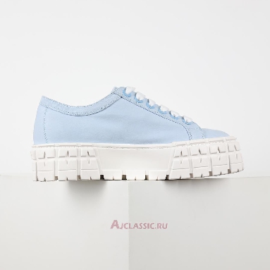 Buy Prada Gabardine Wheel Platform Sneakers Light Blue Blue 1E260M_3LFX_F0076 Quality Reps Replicas Shoes