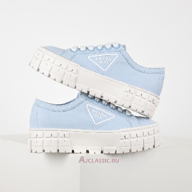 Buy Prada Gabardine Wheel Platform Sneakers Light Blue Blue 1E260M_3LFX_F0076 Quality Reps Replicas Shoes