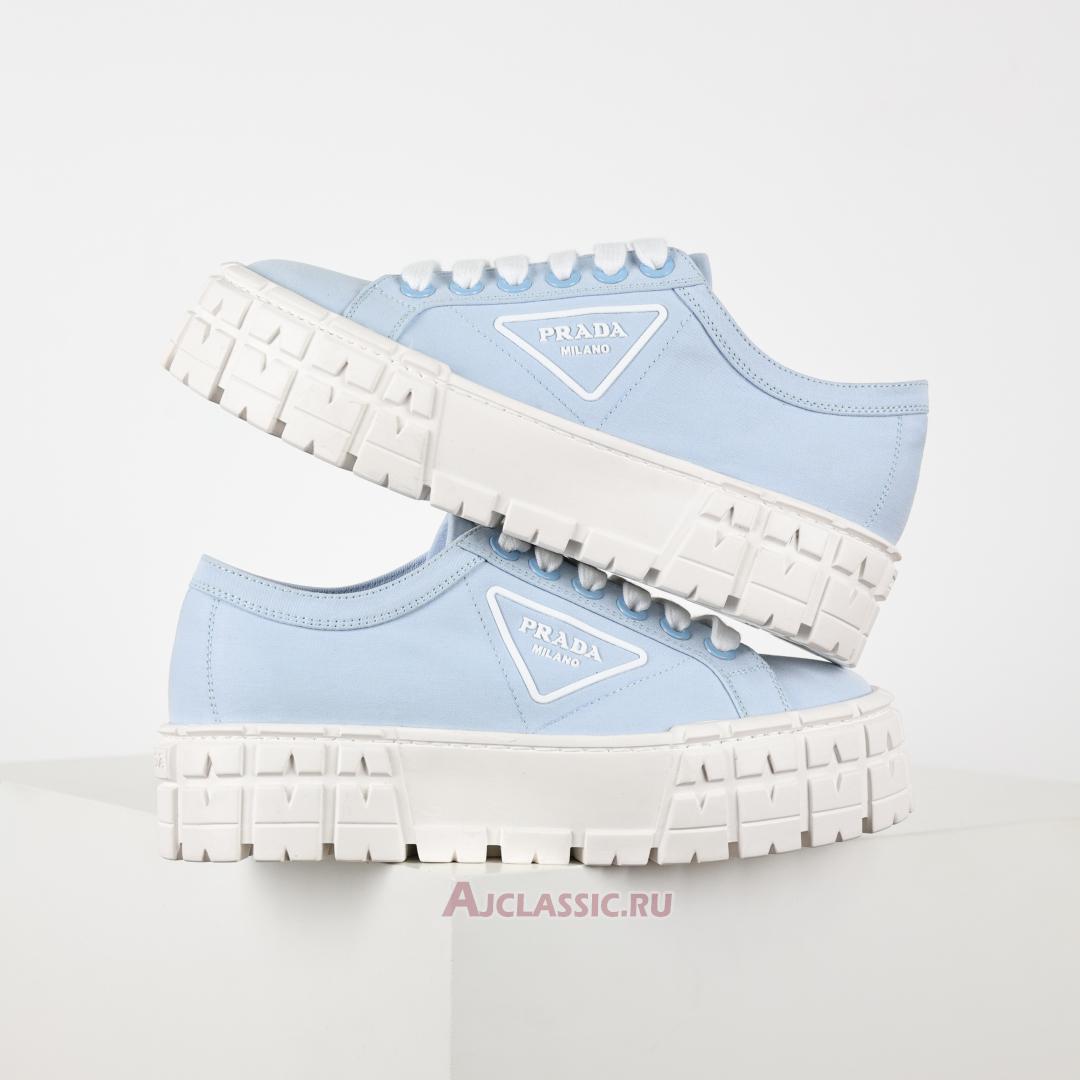 New Prada Gabardine Wheel Platform Sneakers "Light Blue" 1E260M_3LFX_F0076 Shoes