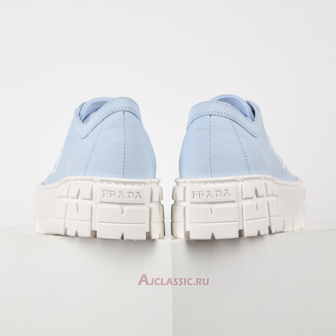 New Prada Gabardine Wheel Platform Sneakers "Light Blue" 1E260M_3LFX_F0076 Shoes