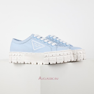 Buy Prada Gabardine Wheel Platform Sneakers Light Blue Blue 1E260M_3LFX_F0076 Quality Reps Replicas Shoes