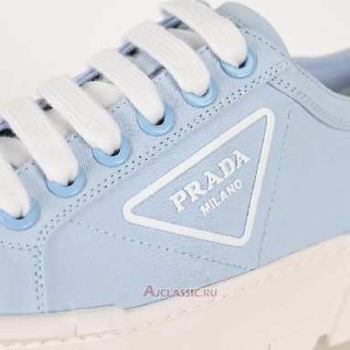 Buy Prada Gabardine Wheel Platform Sneakers Light Blue Blue 1E260M_3LFX_F0076 Quality Reps Replicas Shoes