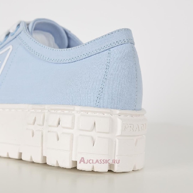 Buy Prada Gabardine Wheel Platform Sneakers Light Blue Blue 1E260M_3LFX_F0076 Quality Reps Replicas Shoes