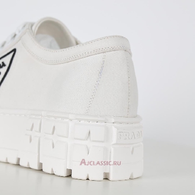 Buy Prada Gabardine Wheel Platform Sneakers White White 1E260M_3LFX_F0009 Quality Reps Replicas Shoes