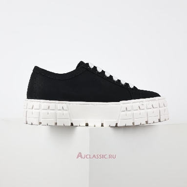 Buy Prada Gabardine Wheel Platform Sneakers Black White Black 1E260M_3LFX_F0632 Quality Reps Replicas Shoes