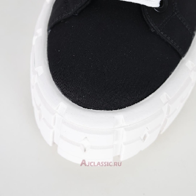 Buy Prada Gabardine Wheel Platform Sneakers Black White Black 1E260M_3LFX_F0632 Quality Reps Replicas Shoes