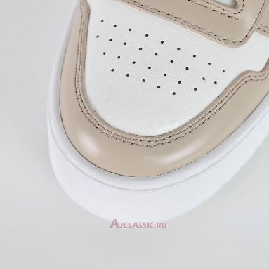 Buy Prada Downtown Bold Leather Sneakers Ecru Beige 1E792M_3LPG_F0P09_F_050 Quality Reps Replicas Shoes