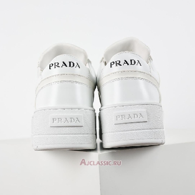 Buy Prada Downtown Bold Leather Sneakers White White 1E792M_3LPF_F0009_F_050 Quality Reps Replicas Shoes